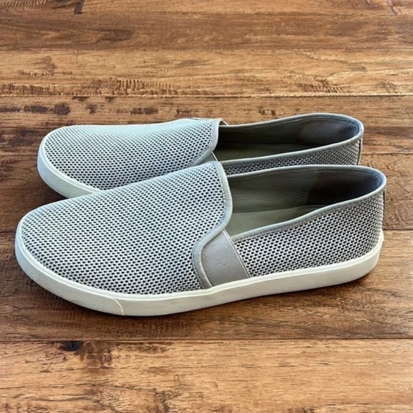Vince Preston B Perforated Slip-On Sneakers Gray Women's Size 8.5 - Picture 6 of 12